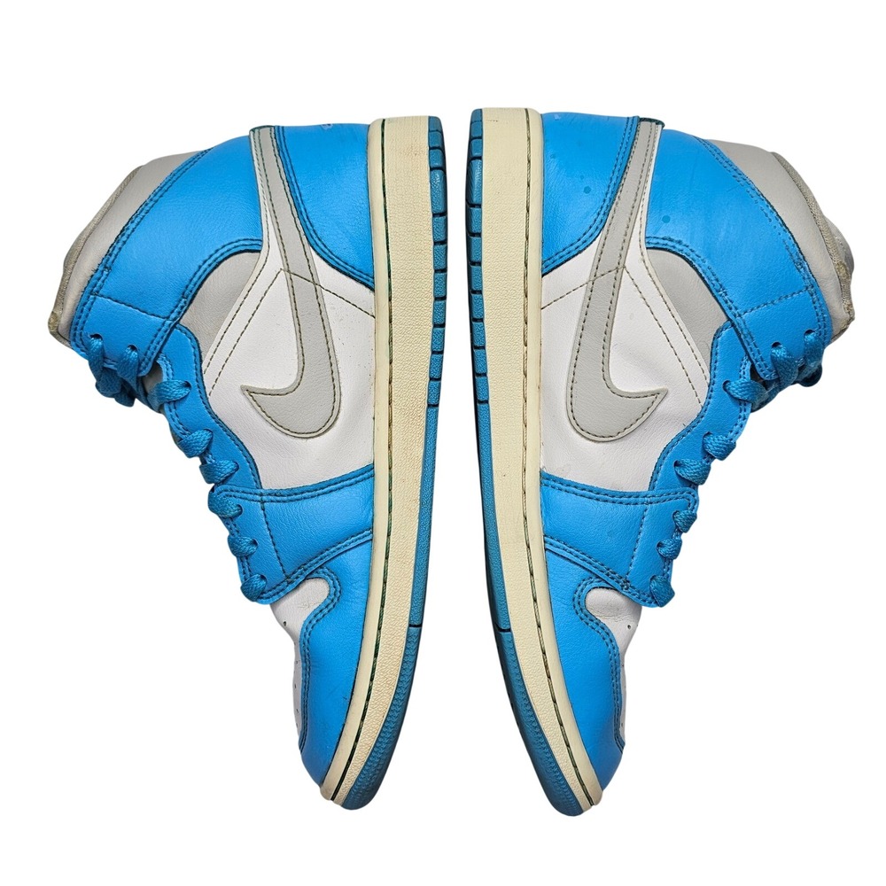 Jordan Air Jordan 1 Mid Women Size 9.5 Blue White Sneakers BQ6472-400 Basketball - Picture 11 of 14